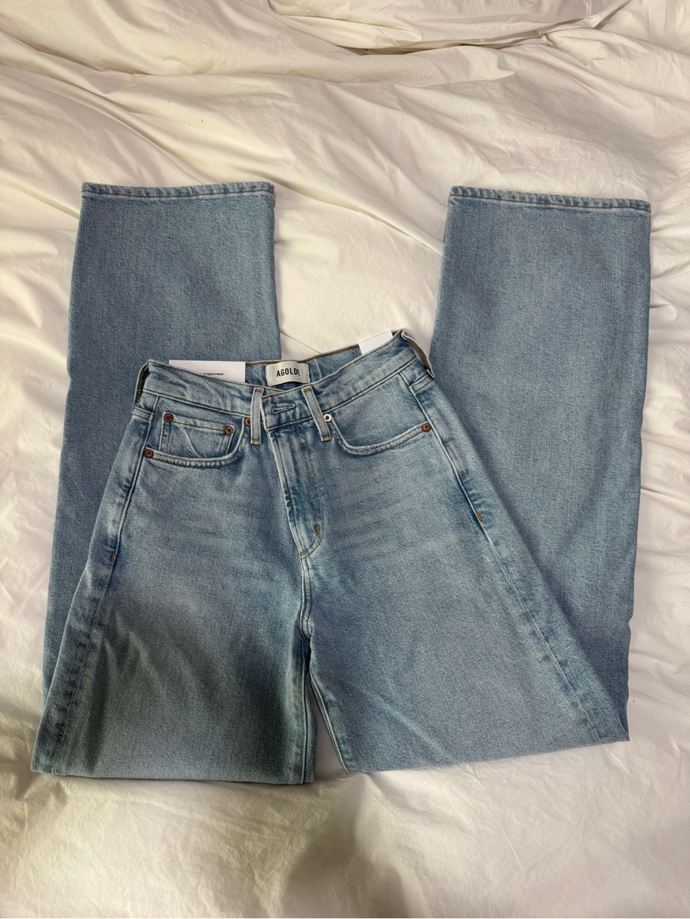 NWT AGOLDE Harper Jean in beam